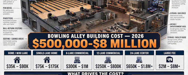 How musch dose it cost to build a bowling alley