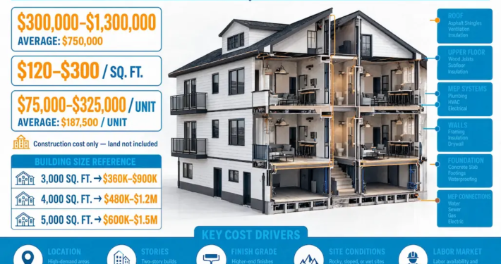 Cost to Build a Quadplex.