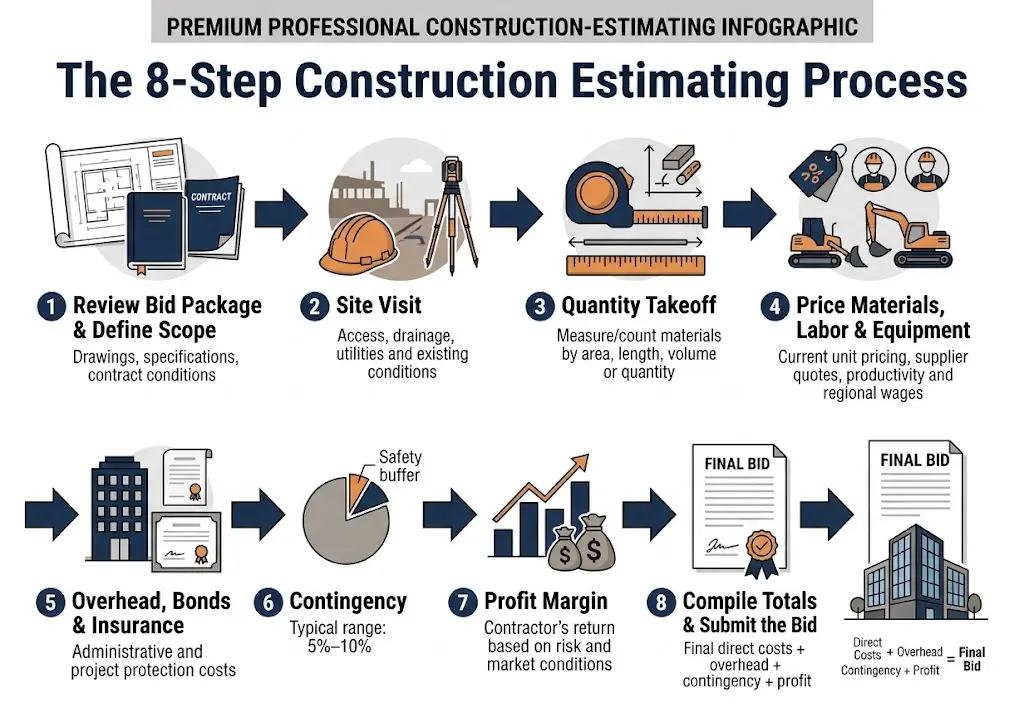 Step-by-Step Construction Estimating Process