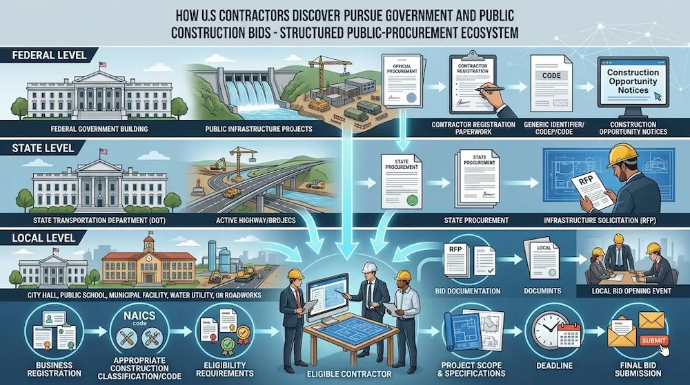 US Contractors Discover Pursue Gov and Public