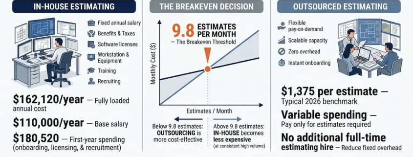 Outsource Construction Estimating Services vs. In-House Costs 2026